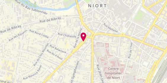 Plan de Sarl Ambulances Boinier, 14 Avenue de la Rochelle, 79000 Niort