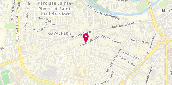 Plan de Taxi Niortais Damien Ecale, 55 Rue Equarts, 79000 Niort