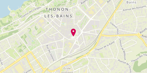 Plan de Allo Artisans Centrale Taxis Thonon, Place Arts, 74200 Thonon-les-Bains