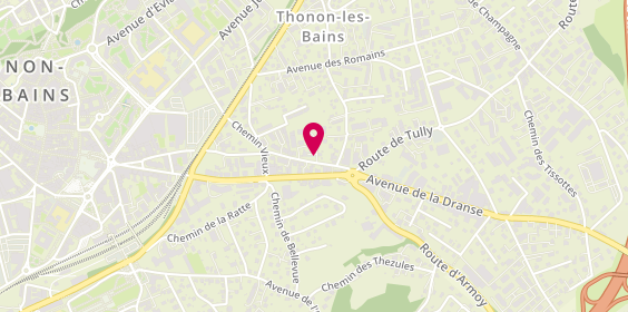 Plan de Allo Burnat Taxi, 46 Rue du Commerce, 74200 Thonon-les-Bains