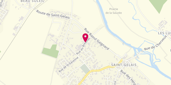 Plan de Taxi Gelasien, 121 Rue Breuillat, 79410 Saint-Gelais