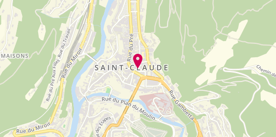 Plan de Phil'Taxi, 13 Montée St Romain, 39200 Saint-Claude