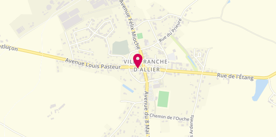 Plan de Ambulances Bourgeot, 15 Avenue Pasteur, 03430 Villefranche-d'Allier