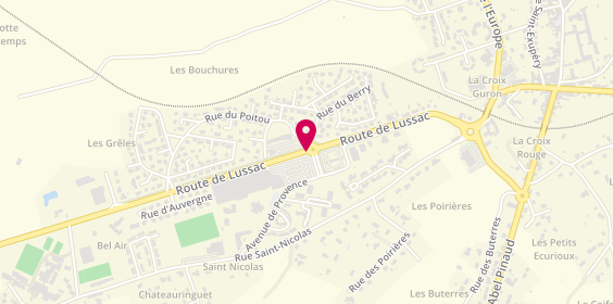 Plan de Ambulance Andrieux Bourcerie, 27 Route de Lussac, 86500 Montmorillon