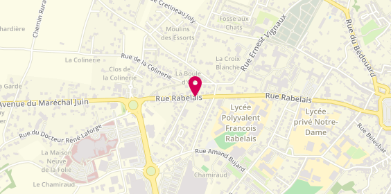 Plan de Fontenay Taxis, 68 Rue Rabelais, 85200 Fontenay-le-Comte