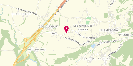 Plan de Taxi Kissler, 430 Route de la Bresse, 71480 Champagnat