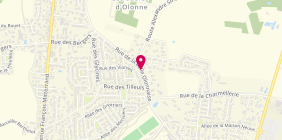 Plan de Taxi Favreau, 43 Rue de la Belle Olonnaise, 85340 Olonne-sur-Mer