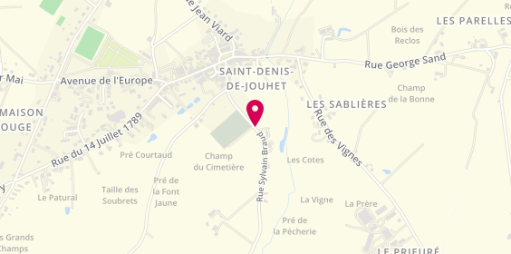Plan de Taxi Robert, 21 Rue Sylvain Braud, 36230 Saint-Denis-de-Jouhet