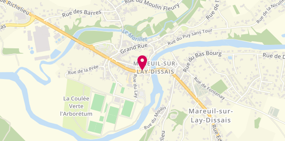 Plan de Ambulances Charpentier Taxis Mareuil, 3 Place Circulaire, 85320 Mareuil-sur-Lay-Dissais