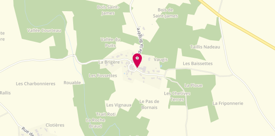 Plan de Taxi Deforges, La Brigère, 86300 Chauvigny