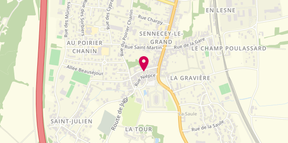 Plan de Fernandes Taxi, 25 Rue Doct Lesavre, 71240 Sennecey-le-Grand