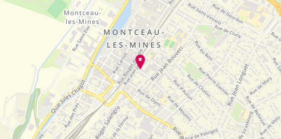 Plan de Taxi Krivopissko, 3 Rue Moulins, 71300 Montceau-les-Mines