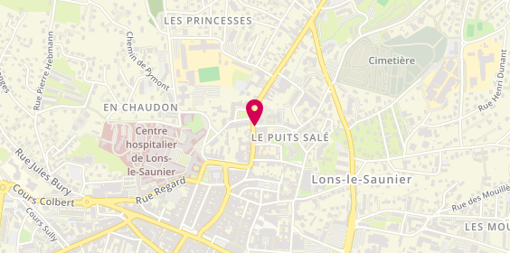 Plan de Alliance Taxis Scop, Rue Georges Trouillot, 39000 Lons-le-Saunier