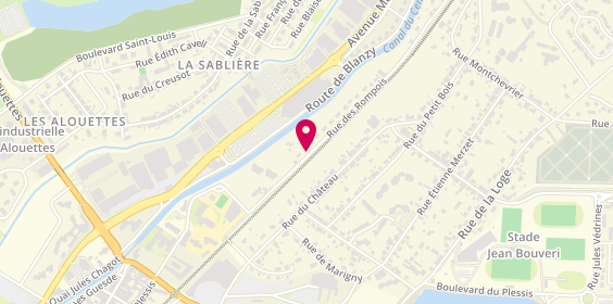 Plan de Taxi Jean-Pascal Baudin, 38 Rue Rompois, 71300 Montceau-les-Mines