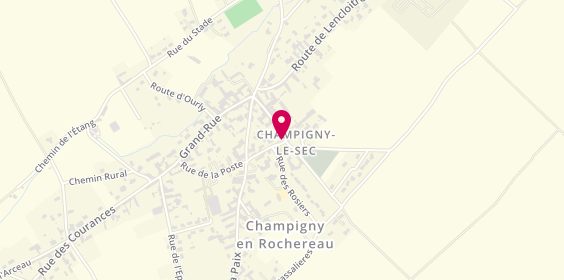 Plan de ASL Taxi, 1 Rue de la Mairie, 86170 Champigny-le-Sec