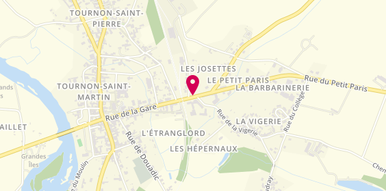 Plan de Taxi Services 2000, 6 Rue du Petit Paris, 36220 Tournon-Saint-Martin