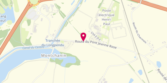 Plan de Audrene Montchanin Taxi, 49 Pont Jeanne Rose, 71210 Écuisses