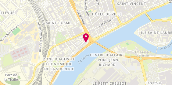 Plan de Flash Transports, 4 Quai Saint-Cosme, 71100 Chalon-sur-Saône