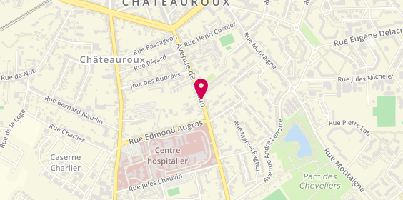 Plan de Abaca Chateauroux taxi, 167 Avenue de Verdun, 36000 Châteauroux
