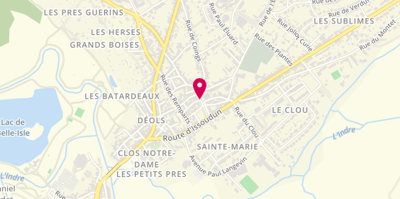 Plan de Taxi Thillet Corinne, 40 Rue de Coings, 36130 Déols
