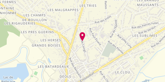 Plan de Taxi Thillet Corinne, 40 Rue de Coings, 36130 Déols