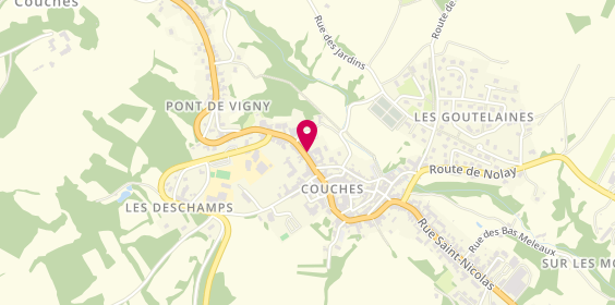 Plan de AMBULANCE COUCHOISE Demaizière Christian, 16 Rue St Martin, 71490 Couches