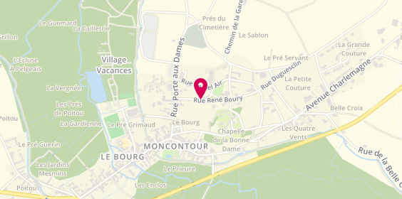 Plan de Taxi du Donjon, 7 Rue Rene Boury, 86330 Moncontour