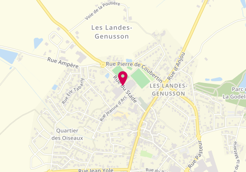 Plan de Taxi Liard Véronique, 11 Bis Rue Stade, 85130 Les Landes-Genusson