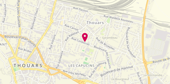 Plan de Lavergne Philippe, 24 Rue Concorcet, 79100 Thouars