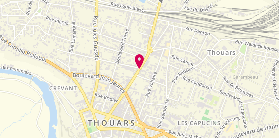 Plan de Taxi Marchand, 50 Avenue Victor Leclerc, 79100 Thouars