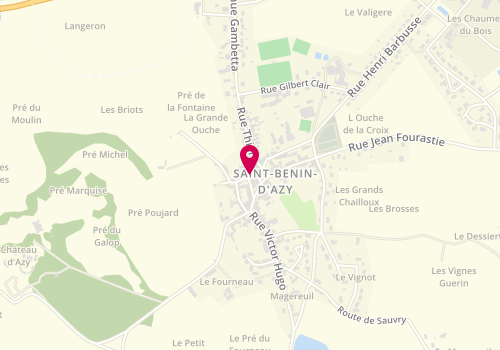 Plan de Gaulier Michel, 6 Rue la Fontaine, 58270 Saint-Benin-d'Azy