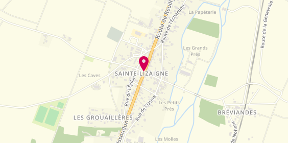 Plan de Taxi Arnaud Vergnolle, 23 Grande Rue, 36260 Sainte-Lizaigne