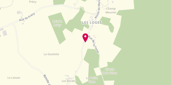 Plan de 58 Saint Eloi Taxi Goussot Aude, Les Loges, 58330 Saxi-Bourdon