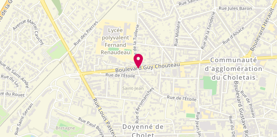 Plan de Taxi Stephane Cholet, 6 Rue Tuilerie, 49300 Cholet