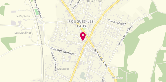 Plan de Taxi Alain Rodier, Moulin à Vent, 58320 Pougues-les-Eaux