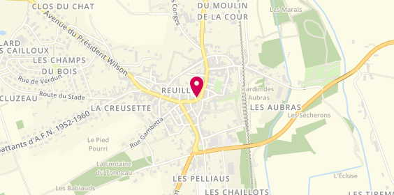 Plan de GDI Taxi, Taxi Sur la Commune de Reuilly 52 Rue Combattants D Afn, 36260 Reuilly
