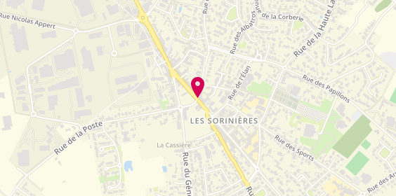 Plan de Taxi Douillard, 37 Rue Georges Clémenceau, 44840 Les Sorinières