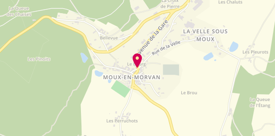 Plan de Bureau Samuel, Taxi de Moux en Morvan Bourg, 58230 Moux-en-Morvan