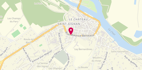 Plan de Taxi Jean-Maurice, 23 Rue Maurice Berteaux, 41110 Saint-Aignan