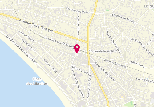 Plan de Taxi Seveno, Place Aristide Briand, 44380 Pornichet