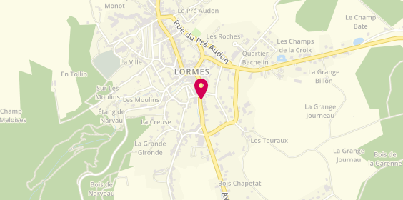 Plan de Lormes Ambulances, 20 Rue Pont National, 58140 Lormes