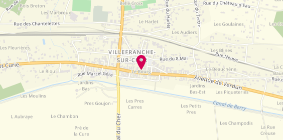 Plan de Taxi Francvillois, 21 Avenue de Verdun, 41200 Villefranche-sur-Cher