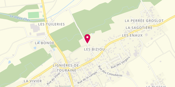 Plan de Launay Marie-Christine, 6 Biziou, 37130 Lignières-de-Touraine