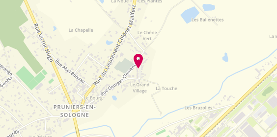 Plan de Taxi Prunellois, 142 Rue du Grd Village, 41200 Pruniers-en-Sologne