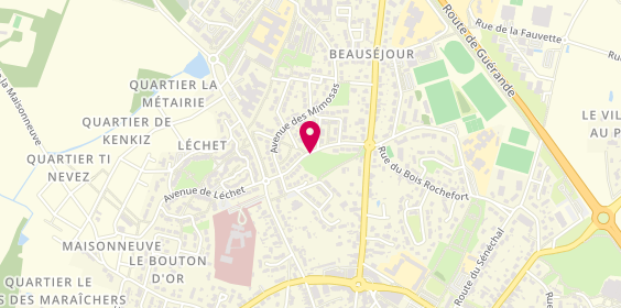 Plan de Ariane Taxi, Taxi de Guérande 19 Avenue Bonne Source, 44350 Guérande
