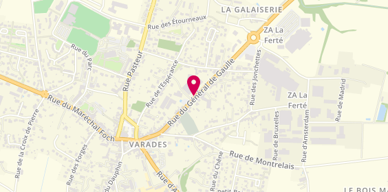 Plan de Ambulance Taxi Ravard, 215 Rue Gén de Gaulle, 44370 Varades