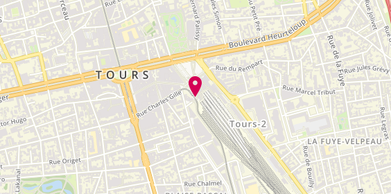 Plan de Groupement Taxis Radio Tours, 13 Rue Nantes, 37000 Tours