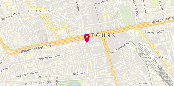 Plan de Gie Taxi Tours, 7 Rue George Sand, 37000 Tours