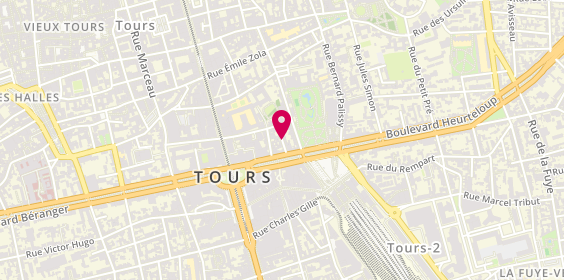 Plan de Allo Taxi Gomez, 8 Rue Honoré de Balzac, 37000 Tours