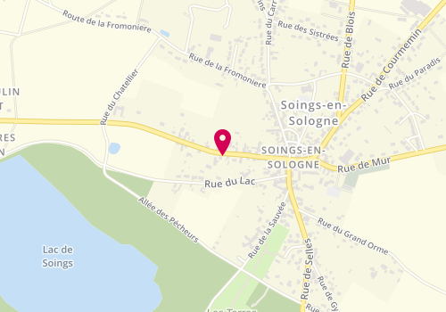 Plan de Taxi Métivier. R, 42 Route de Contres, 41230 Soings-en-Sologne